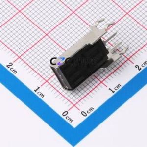 TC-1125-A0-B8.0-260 Tactile Switch Through hole-3P,8.6x16.2mm Switch Round Button 2.6N Right Angle Insert With Bracket - Product Image 2
