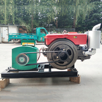 Groupe électrogène à cadre ouvert de secours 20 kW monocylindre refroidi par eau pour la construction, l'agriculture, l'industrie et les applications hors réseau