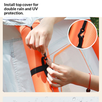 Tente pyramidale gonflable automatique légère de 6,7 kg, ouverture rapide, tissu Oxford imperméable pour la randonnée et le camping en bord de mer