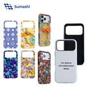 Coque de téléphone 3D HD par sublimation PC+TPU 2-en-1 mate anti-traces de doigts imprimée pour iPhone 17 16 15 14 13 Pro Max Vente en gros