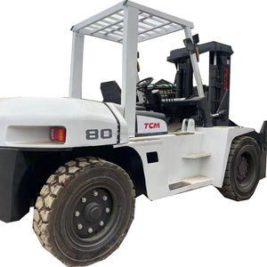 Carretilla elevadora TCM 80 de 8 toneladas en stock, excelente estado, diésel asequible, contenedor hidráulico Original, carretilla elevadora usada de importación a la venta - Product Image 1