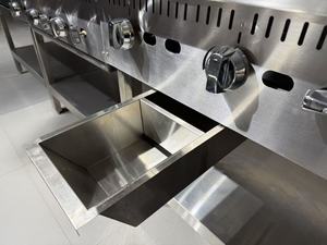 OUTE Piastra Professionale a Gas da 36 Pollici con 3 Bruciatori, Altezza Regolabile, Risparmio Energetico, Supporto a Gravità per Ristoranti - Product Image 6