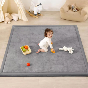 <span class=keywords><strong>Tapis</strong></span> <span class=keywords><strong>de</strong></span> jeu pour bébé en mousse haute densité non toxique, en velours corail anti-chute personnalisé - Product Image 3