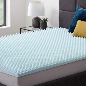 Memory Foam Mattress <strong>Topper</strong> <strong>Double</strong> <strong>Bed</strong> with Removable Cover Pressure Relief for Back Pain Bedroom &amp; Hotel Use - Product Image 5
