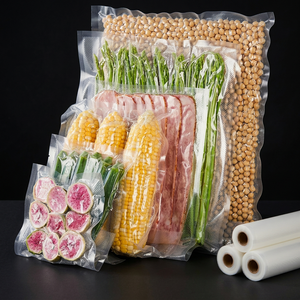 Bolsas de Vacío Termosellables de Grado Alimenticio con Acabado Mate Personalizado, Reciclables y Transparentes para Empaque de Mariscos y Gelatina, OEM ODM Directo de Fábrica - Product Image 1