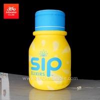 360 Gonflables publicitaires personnalisables Logo-Imprimé 360 Bouteille de médecine gonflable