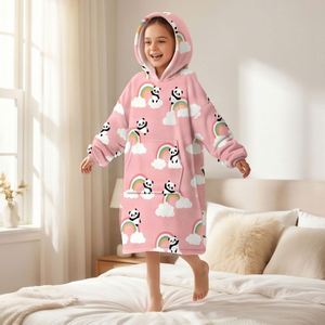 Couverture portable surdimensionnée super chaude avec poche géante, sweat à capuche en flanelle douce pour adultes, femmes, hommes, cadeau d'hiver - Product Image 1
