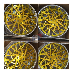Jantes concaves 5x114.3, finition brossée argentée, Rucci, roues forgées de 26 pouces - Product Image 4