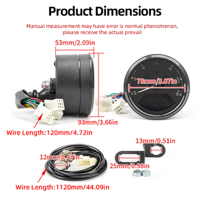 Velocímetro LCD para Motocicleta, Tacómetro, Odómetro, Indicador para Honda CG125 - Product Image 2