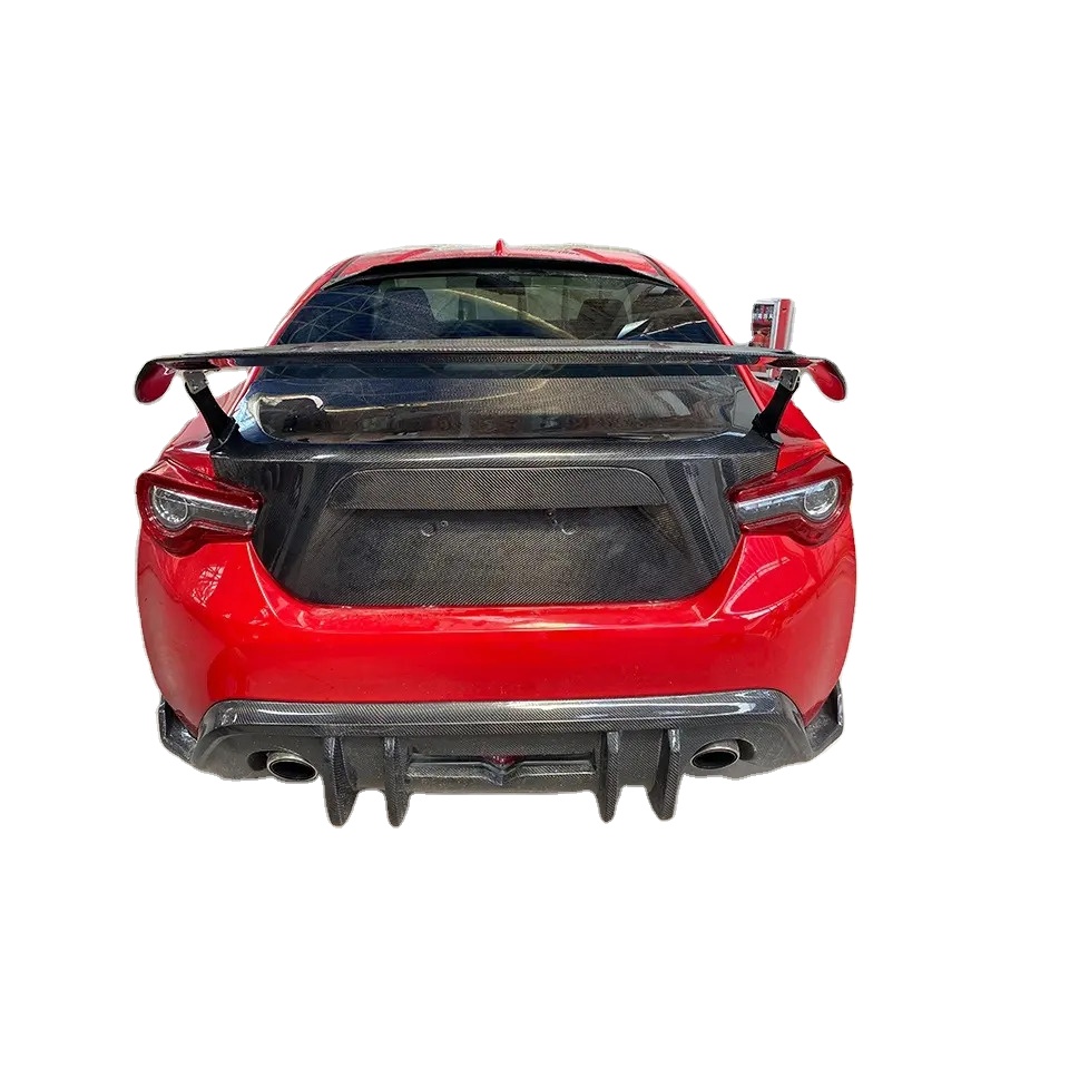 Sard Style Carbon Fiber Rear Swan-neck Spoiler Wing For GT86 BRZ FR-S spoiler 2012-2019