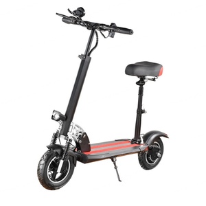 Trottinette électrique 10 pouces pour adultes, 500W, batterie lithium, pliable avec siège, unisexe, deux roues, vente chaude - Product Image 1