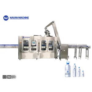 Automatic PET Bottle Solution Pure Water Rinsing Filling and Packing Machine