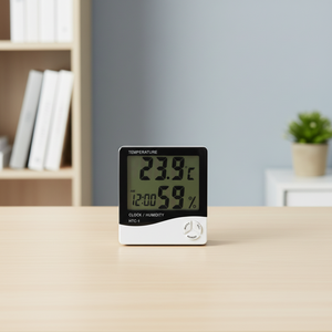 Termohigrómetro <span class=keywords><strong>Digital</strong></span> LCD LONN con Clasificación IP64, Resolución de Temperatura de 0.1°C, Funciona con Batería, Personalizable OEM, para Uso en Interiores - Product Image 2