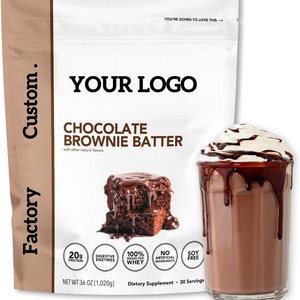 Factory Custom Logo Mylar Bag Smell Proof Aluminum Resealable Ziplock Stand up <b>Protein</b> Powder Food Packaging Plastic Bag OEM - Product Image 2