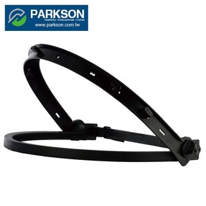 Taiwan <b>Black</b> POM V Type Slotted Visor Holder Industrial Safety Cap Mounted Protective Visor <b>Bracket</b> CE EN1731 ANSI Z87.1 - Product Image 1
