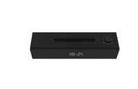 Barre de son stéréo à écran Led Haut-parleur de téléphone portable avec support de téléphone Haut-parleur de bureau USB Plug and Play
