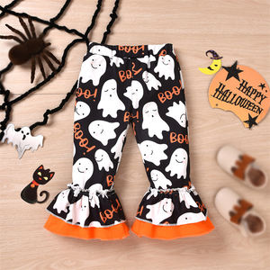 New Kids Clothing Set Halloween Elements Printed Long Sleeve Top Flare Pants 2 Pcs Suit Halloween <strong>Costume</strong> <strong>for</strong> <strong>Children</strong> Girls - Product Image 6