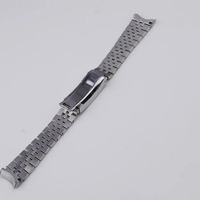 Bracelet de montre Seiko Prospex Alpinist en acier inoxydable massif, à extrémités courbées, type Jubilee, pour fermoir 20 mm, respirant et luxueux