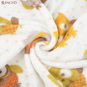 Impreso coral manta de lana de microfibra impresa manta de lana para la venta al por mayor de bebé de lana de coral mantas - Product Image 3