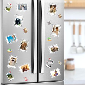 Cadre photo magnétique en acrylique 3x4 pour réfrigérateur, cadres transparents festonnés pour photos <span class=keywords><strong>Instax</strong></span>, cadre pour réfrigérateur - Product Image 3
