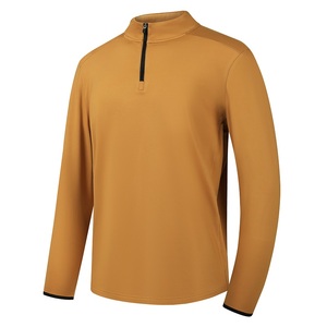 Nueva llegada de cuello redondo para hombre de manga larga para hombre camisa en blanco personalizada de poliéster Spandex Camiseta de manga larga - Product Image 3