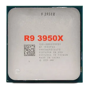 소켓이있는 R9 3950X AM4 3500MHz 3.5GHz 16 코어 7NM 64MB 105W 3950X 프로세서 R9 3950X DDR4-3200 메모리 지원