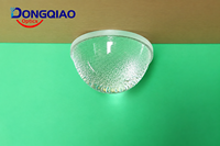 Lentille en verre borosilicate texturé à surface écorcelle d'orange pour éclairage uniforme et diffusion de lumière LED