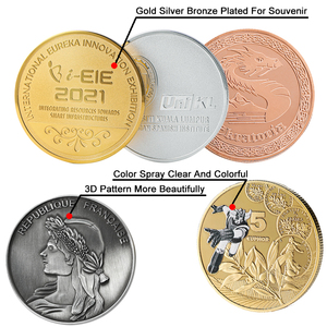 Pièce de collection en cuivre personnalisée en usine, 1 oz, estampillée en cuivre, en relief 3D, souvenir commémoratif - Product Image 6