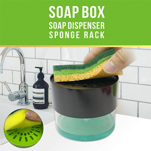 Organisateur d'évier de cuisine 3 en 1 avec distributeur de savon, pompe, support de comptoir - Product Image 2