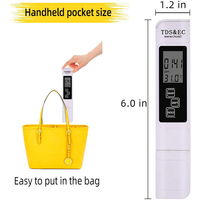 Testeur TDS EC, stylo testeur de température, fonction 3 en 1, conductivité, testeur TDS, OEM ODM personnalisable, précision de 2%, écran LCD, ABS