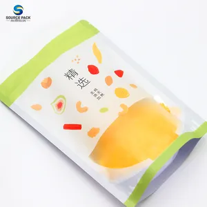 Custom Food Grade Eco Friendly Reusable Zipper Stand Up Plastic Mix Cashew Pouch Peanut Packing Snack Nuts Packing Bags