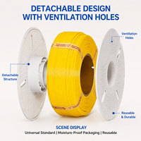 Bobine de filament d'imprimante 3D vide réutilisable 200 mm, enrouleur en plastique rechargeable détachable à verrouillage par torsion, bobine de 1 kg pour PLA, ABS, PETG de 1,75 mm