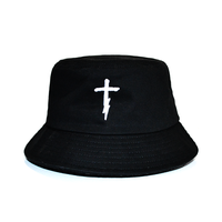 Chapeau Bob en Sergé de Coton à Large Bord, Couronne Plate, Coutures Ajustables, Respirant, Classique, Léger, avec Logo Personnalisé, Idéal pour la Pêche