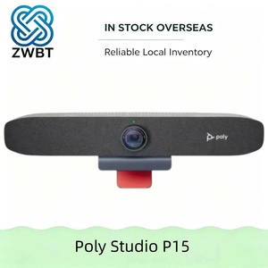 Poly <span class=keywords><strong>Studio</strong></span> P15 Barre vidéo personnelle 4K UHD Webcam de conférence USB avec NoiseBlockAI, haut-parleur à isolation acoustique, Plug and Play pour Teams et Zoom - Product Image 1