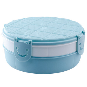 Round Plastic Candy Box With Compartments Pink Wedding Snack Container Covered Fruit Tray For Home Use - Product Image 5