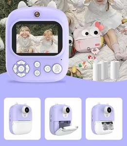 Phim Hoạt Hình Mèo Ngay Lập Tức In Máy Ảnh <span class=keywords><strong>P2</strong></span> Kỹ Thuật Số Có thể In Trẻ Em Máy Ảnh 2.4 'Màn Hình Ống Kính Kép 1080P Ảnh Tự Sướng Trò Chơi Trẻ Em In Máy Ảnh Đồ Chơi - Product Image 4