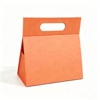 Boîtes cadeaux pliables triangulaires bleues et blanches personnalisées en gros, magnétiques, portables, design écologique, gaufrage de haute qualité