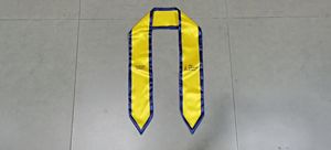 2025新製品高品質サテン生地低MOQクラス2025アングレド卒業ストールショールプレーン卒業優等生 - Product Image 6