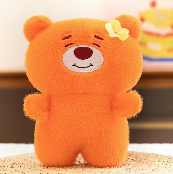 Oso naranja de dulce sueño