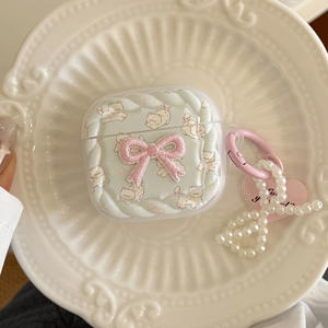 Gato dulce para <span class=keywords><strong>Apple</strong></span> <span class=keywords><strong>Airpods</strong></span> 4 Funda protectora Funda para auriculares Colgante de polvo de perla de tercera generación para <span class=keywords><strong>airpods</strong></span> Pro 2 - Product Image 5