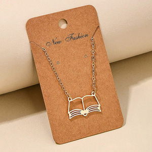 Collar con Colgante de <span class=keywords><strong>Libro</strong></span> <span class=keywords><strong>Hueco</strong></span> Único, Regalo Significativo para la Temporada de Graduación A0KD - Product Image 4