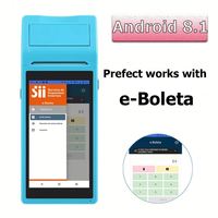 Imprimante thermique 4G portable pos android PDA intégrée de 58mm, 2 go de RAM et 16 go de stockage SSD, support Wifi GPS