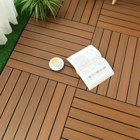 Dalles de terrasse en bois composite WPC, dalles de terrasse emboîtables, planches de terrasse en bois composite, dalles de sol DIY pour jardin