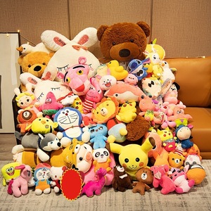 Vente en gros d'usine, animaux en peluche de dessin animé, poupées de 4 pouces, 7 pouces, 8 pouces, 10 pouces, 12 pouces, 15 pouces, mini peluche pour machine à griffes - Product Image 1