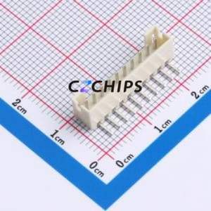 BX-PH2.0-10PWZ-GW Wire-to-Board Pin Header Bent Lead Through Hole,P=2mm Connector 1x10P 2mm Right Angle Insert PH - Product Image 1