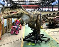 Modèle de dinosaure réaliste en silicone grandeur nature, animatronique, pour usage public et domestique, exposition intérieure et extérieure