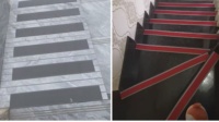 Marches d'escalier antidérapantes en PVC robustes, imperméables, modernes, pour hôtel, bureau, commerce, maison, décoration d'escaliers