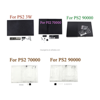 Coque en plastique pour PlayStation 2 7W 70000, boîtier complet avec étiquette autocollante à vis pour PS2 Slim 9W 90000 3W 30000