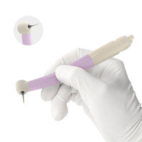 Turbine dentaire jetable haute vitesse en plastique coloré, pièce à main dentaire avec technique d'équilibrage dynamique et jet d'eau unique