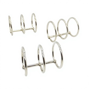 YIWANG Métal Argent 2.5x30x40MM 3 Anneaux Libre Feuille Binder Clips Anneau - Product Image 4